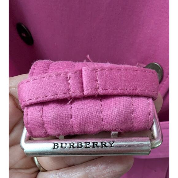Burberry Womans Trench Coat Pink Size 10 Excellent Condition - Picture 7 of 10